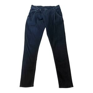 R13 Cross X-Over Skinny Jean in Black Size 28